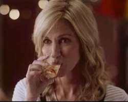 Debbie Gibson consuming alcohol